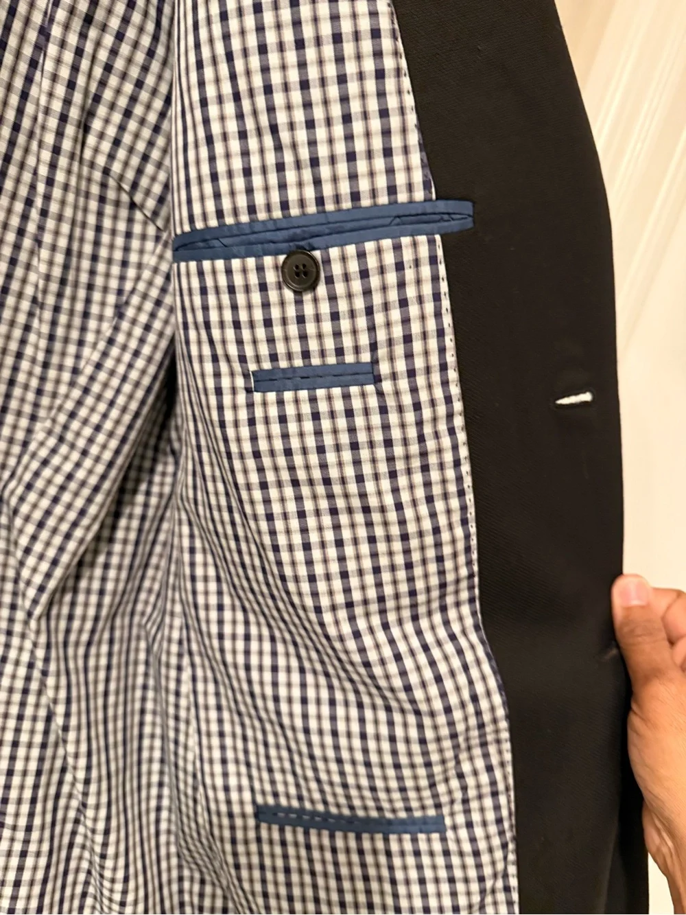 Hugo Boss Black Two-Button Sport Coat with Notch Lapel